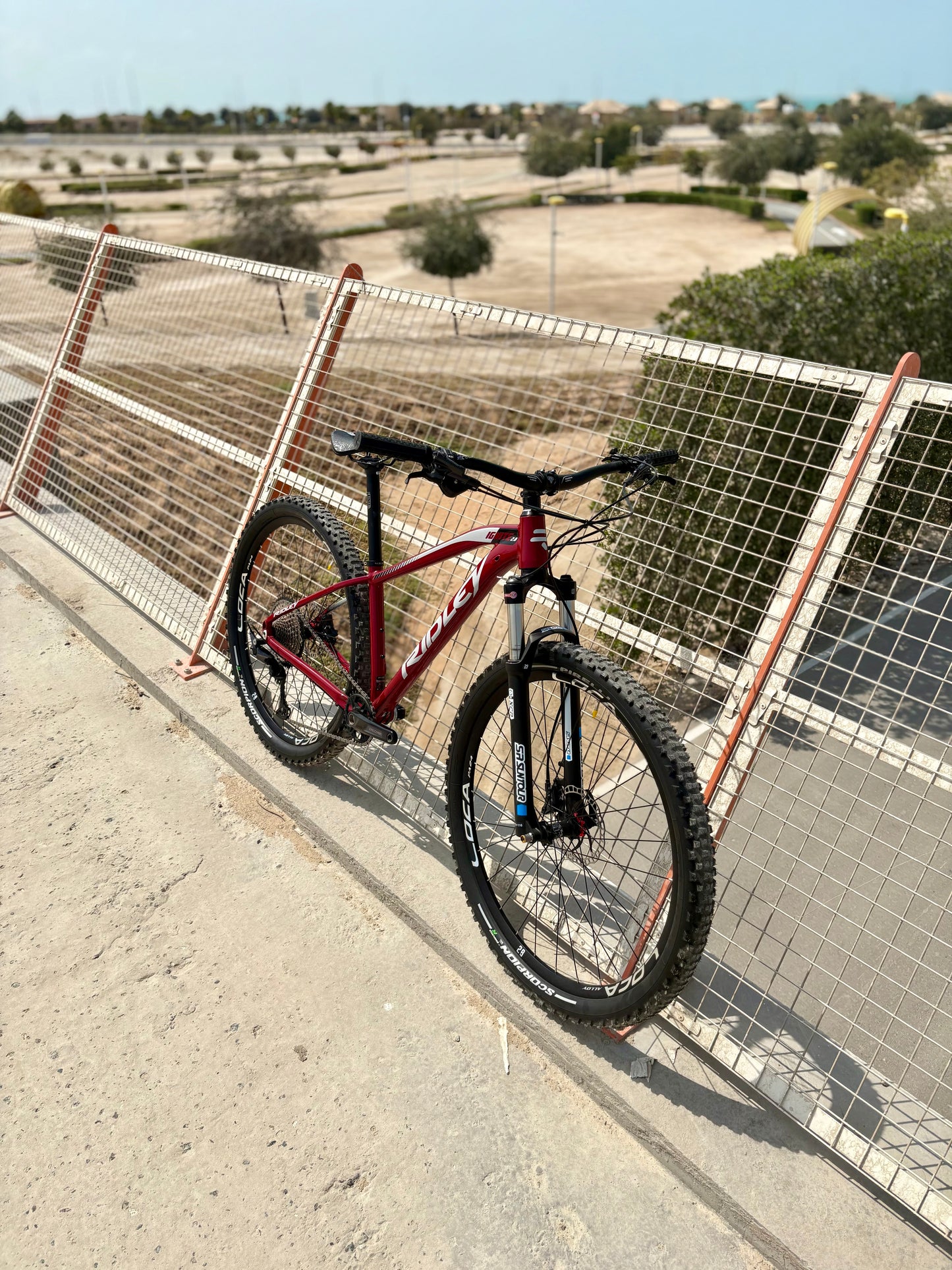 Ridley - bike - Yas Cycles custom build - Shimano Deore 12spd - Maroon red