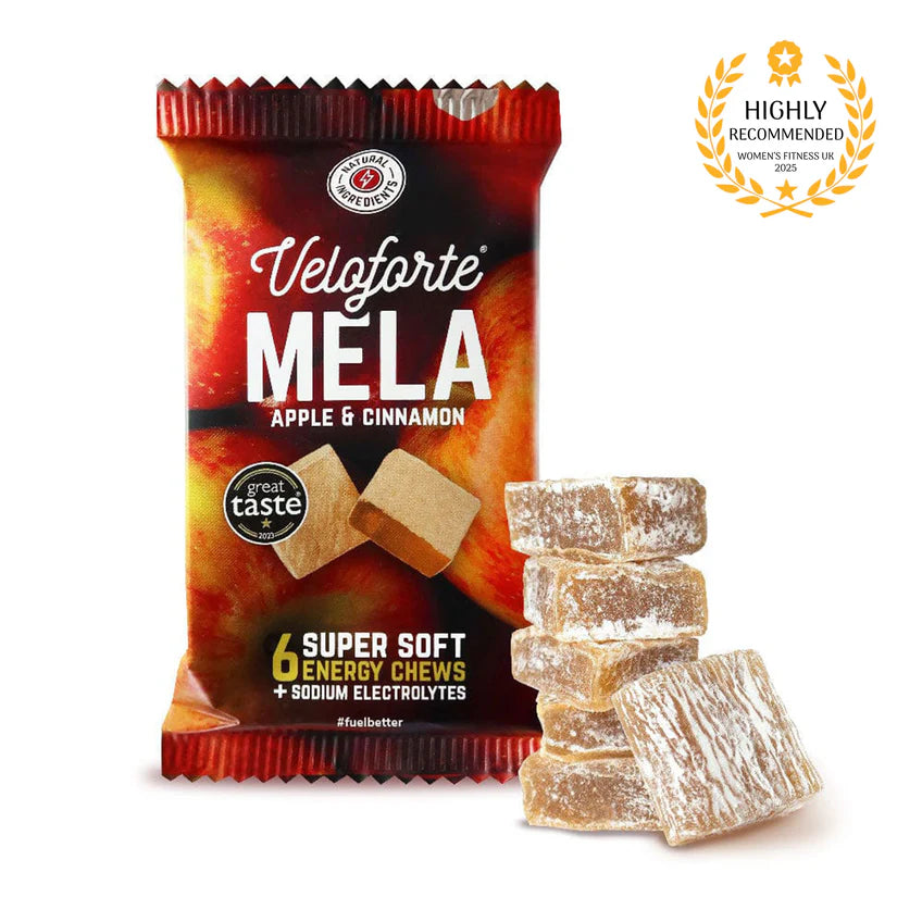 Veloforte Mela Energy Chews Apple & Cinnamon | Rapid Energy + Electrolytes