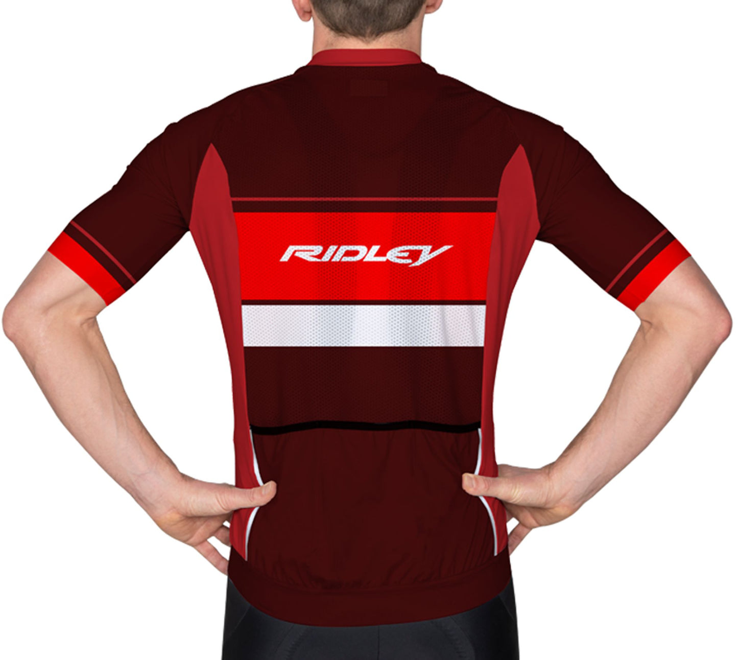 RIDLEY - JERSEY - PERF. R7 - BURGUNDY RED/WHITE