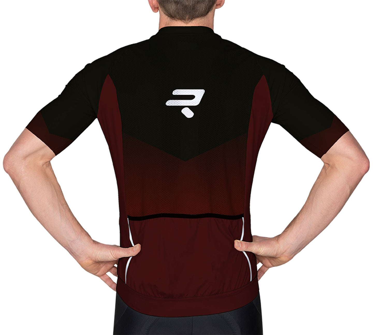 RIDLEY - JERSEY - PERF. R16 - BLACK/BURGUNDY RED