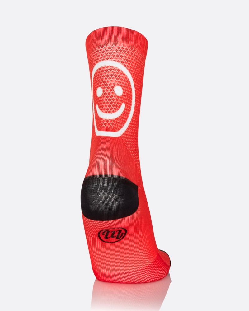MB WEAR - SOCKS - FUN SMILE - RED