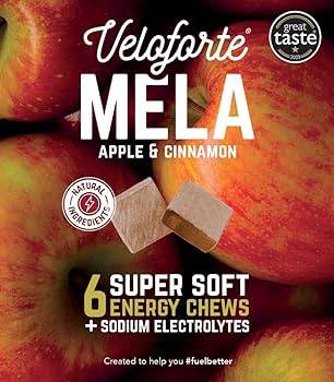 Veloforte Mela Energy Chews Apple & Cinnamon | Rapid Energy + Electrolytes