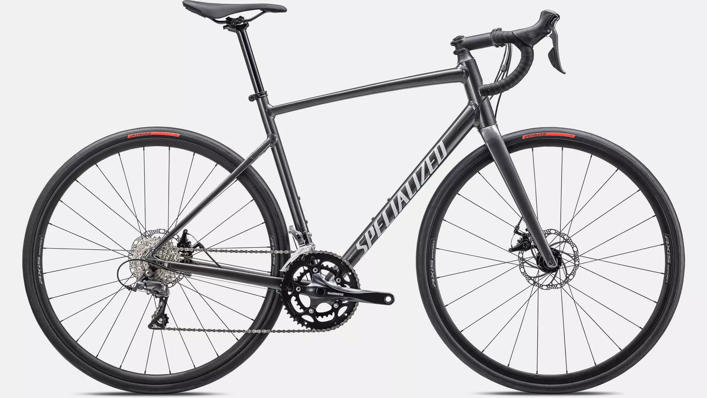 SPECIALIZED - BIKE - E5 ALLEZ - SHIMANO CLARIS 8 -SPEED - GLOSS SMOKE - SIZE 52