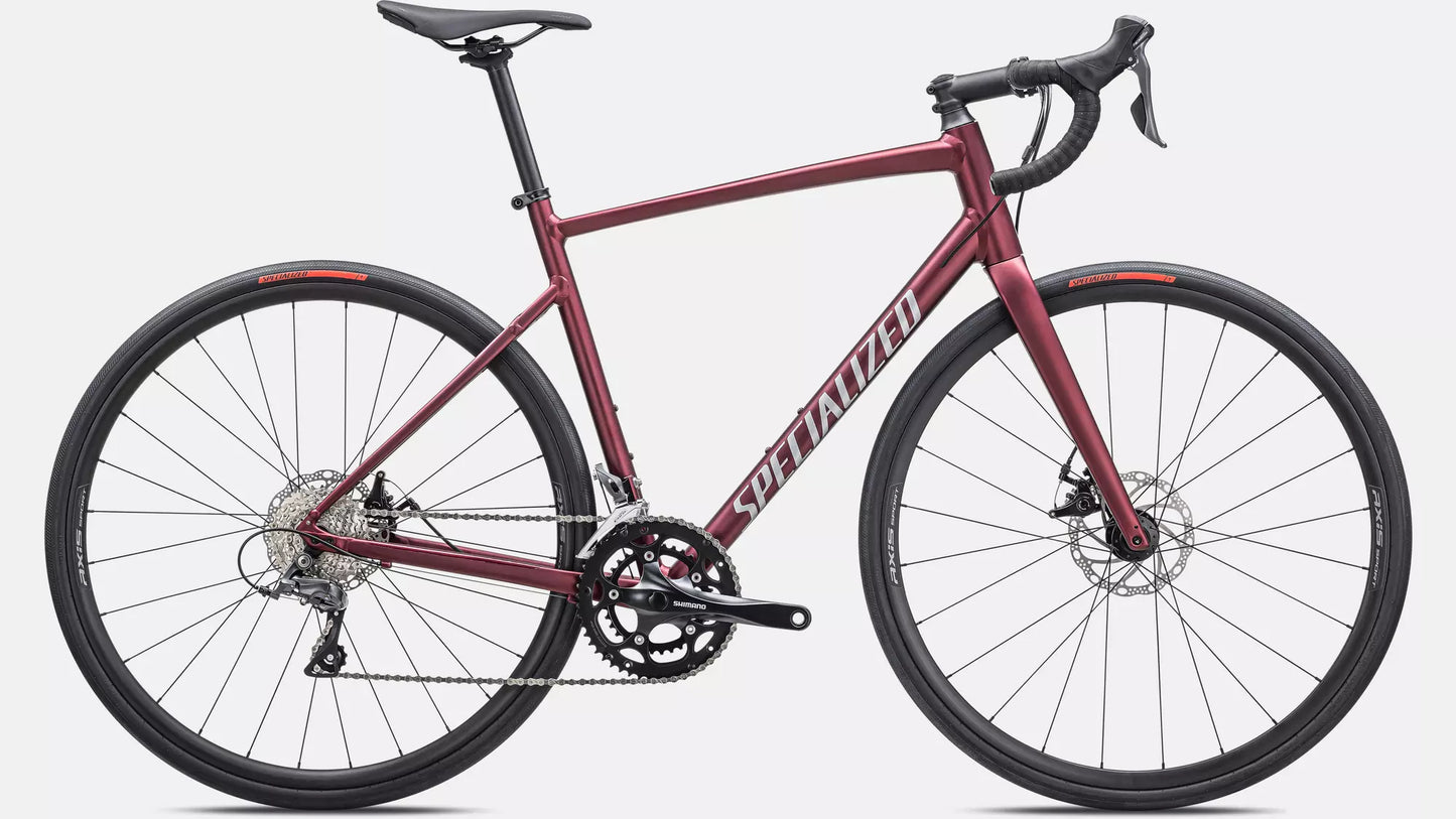 SPECIALIZED - BIKE - E5 ALLEZ - SHIMANO CLARIS 8 -SPEED - MAROON RED - SIZE 54