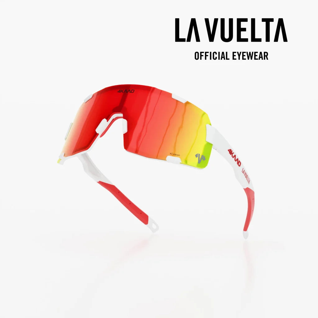AXENTO La Vuelta Sports Glasses White Red Photochromic Red