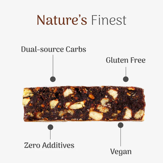 VELOFORTE Avanti Natural Energy Bar Dates, Pecans & Sea Salt | 36g Carbs + 5g Protein