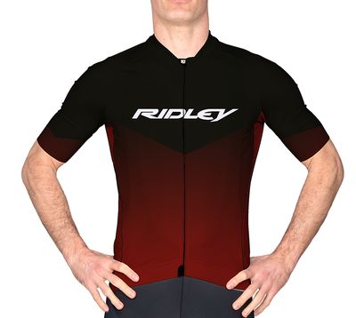 RIDLEY - JERSEY - PERF. R16 - BLACK/BURGUNDY RED